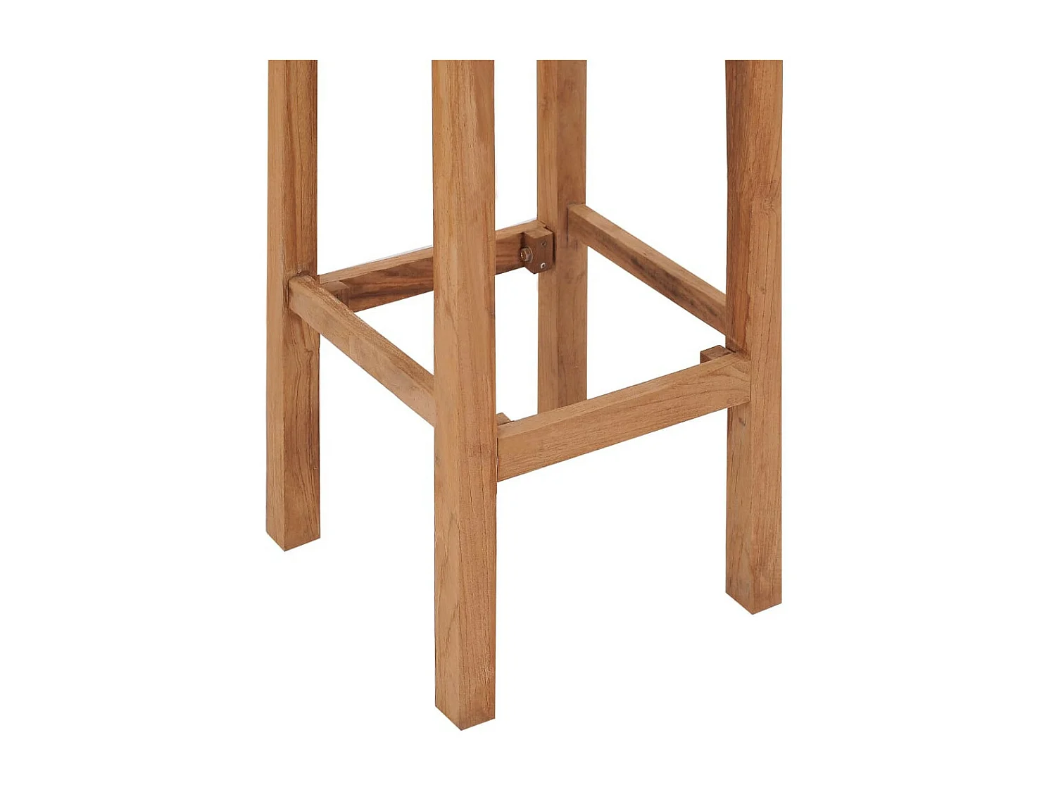 Tabouret de bar en bois de teck Rusta - Lot de 4
