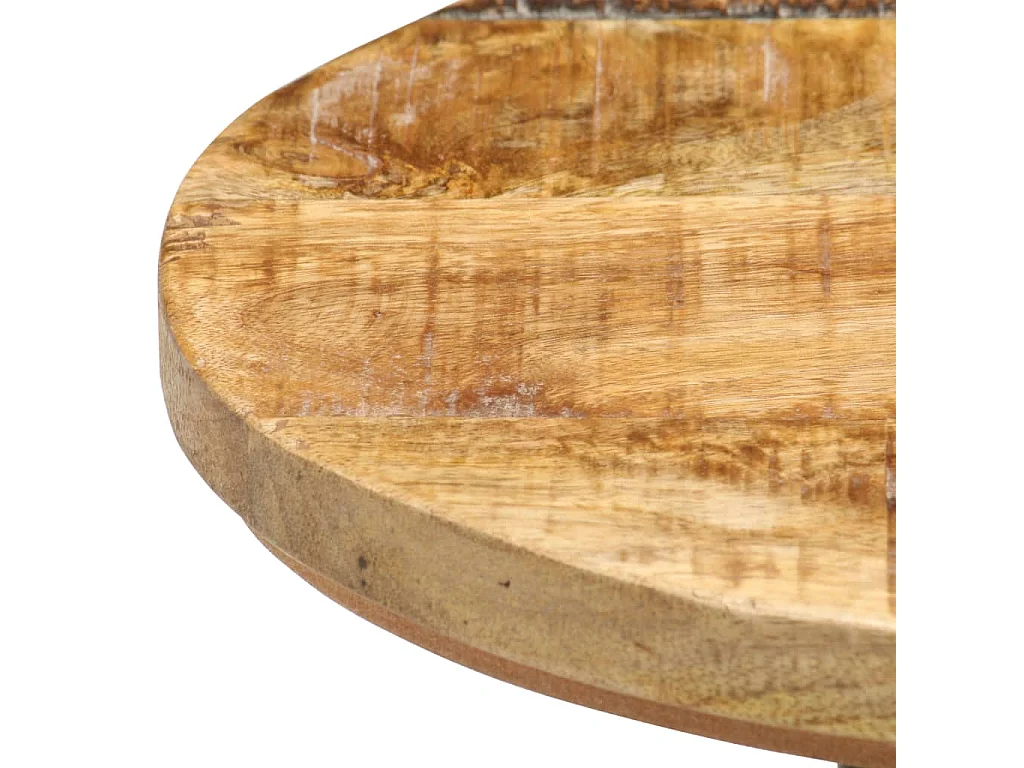 Tabourets de bar 2 pcs Bois de manguier brut