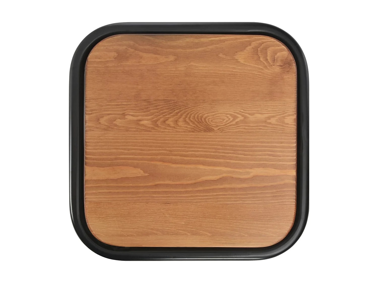 Tabourets de bar 6 pcs Noir Pinède solide et acier