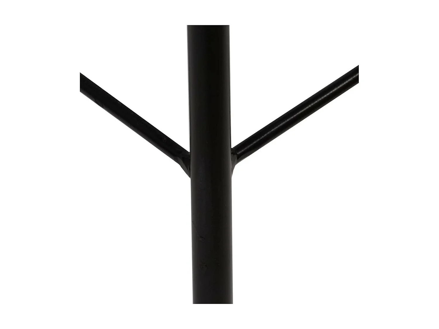 Chaise de bar bois massif foncé et métal noir Iar - Lot de 4