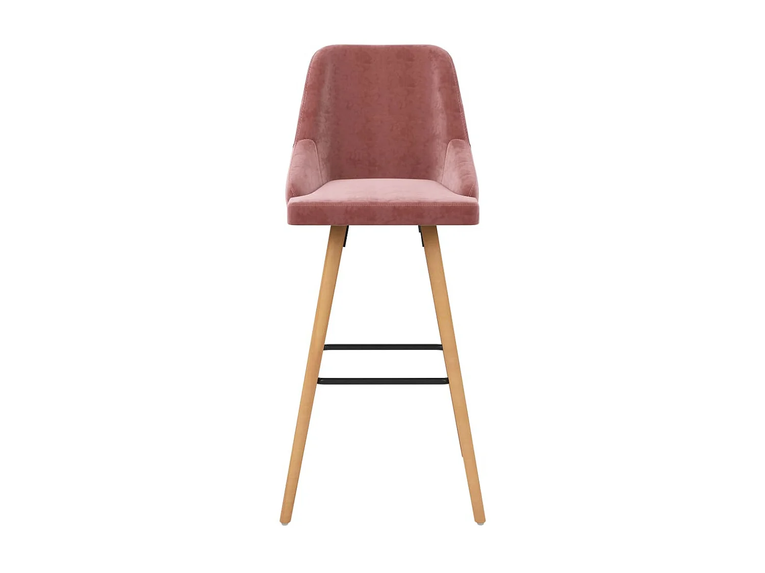 Tabourets de bar 2 pcs Rose Velours Lounga
