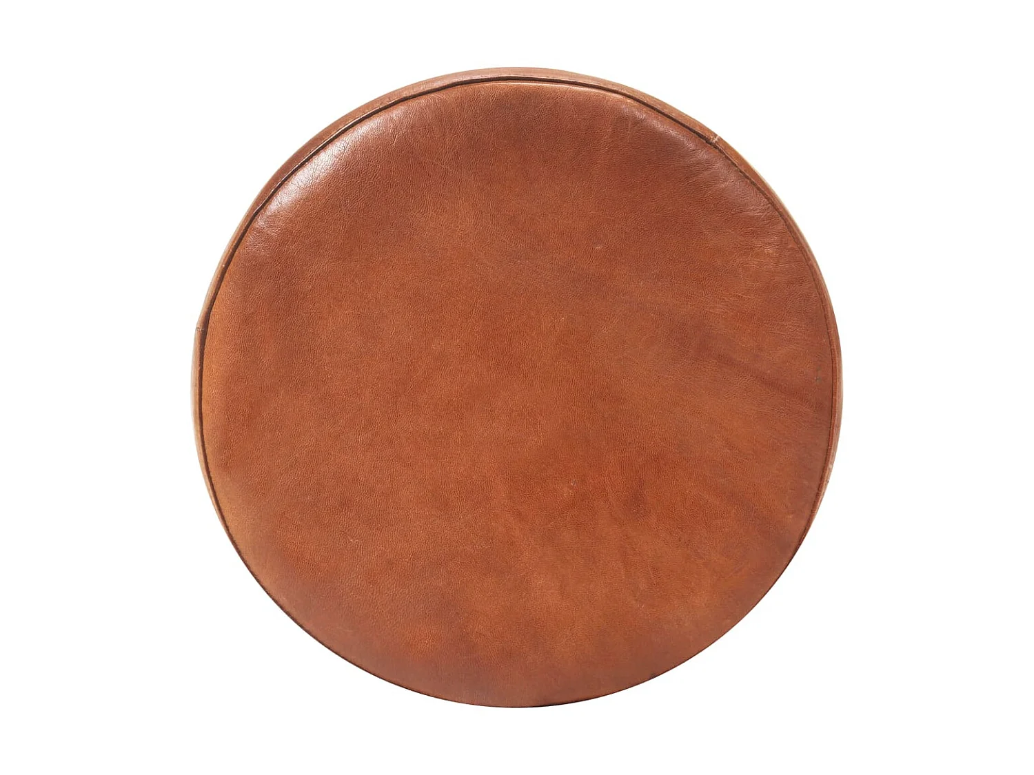 Tabourets de bar 2 pcs Marron Cuir véritable Cygare 2