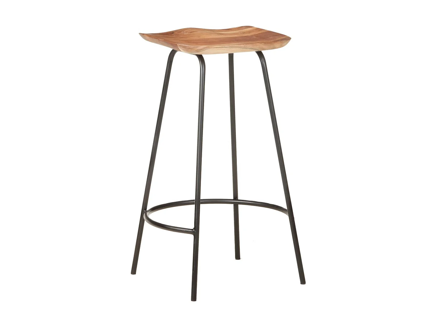 Tabourets de bar 4 pcs Bois d'acacia solide