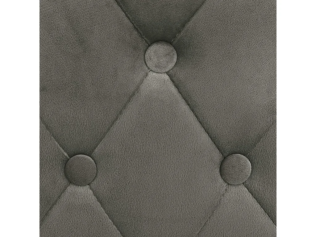 Tabourets de bar 2 pcs Gris clair Velours Lounga