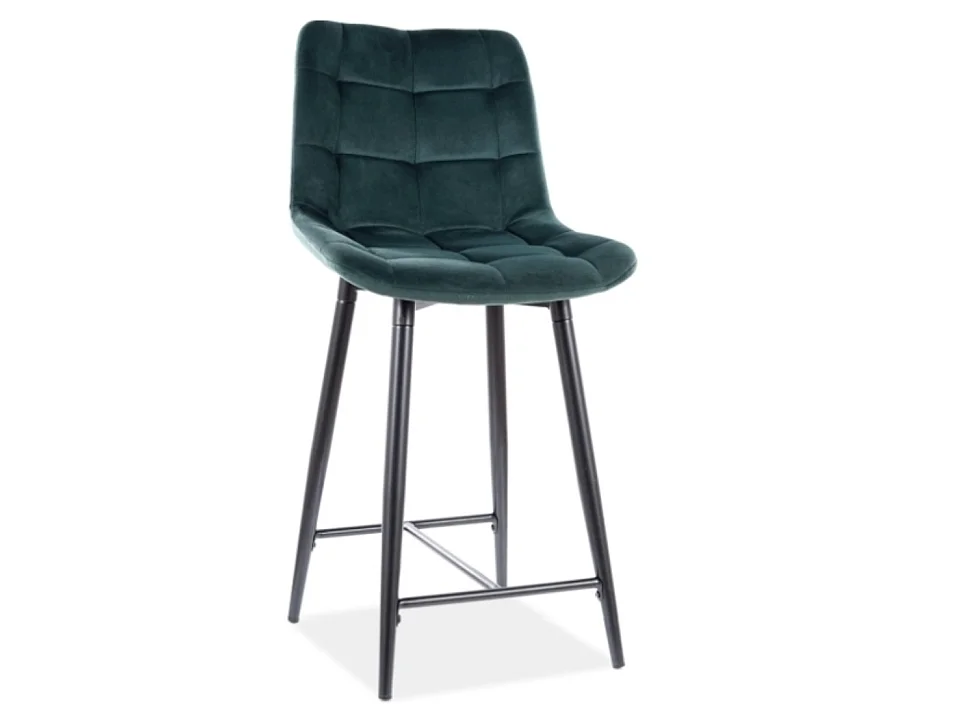 Hoker niski CHIC H-2 VELVET szary