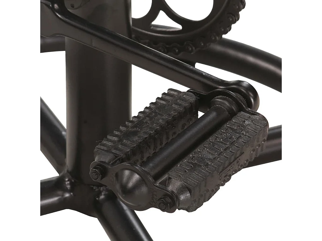 Tabourets de bar 2 pcs Noir et marron Cuir véritable de chèvre