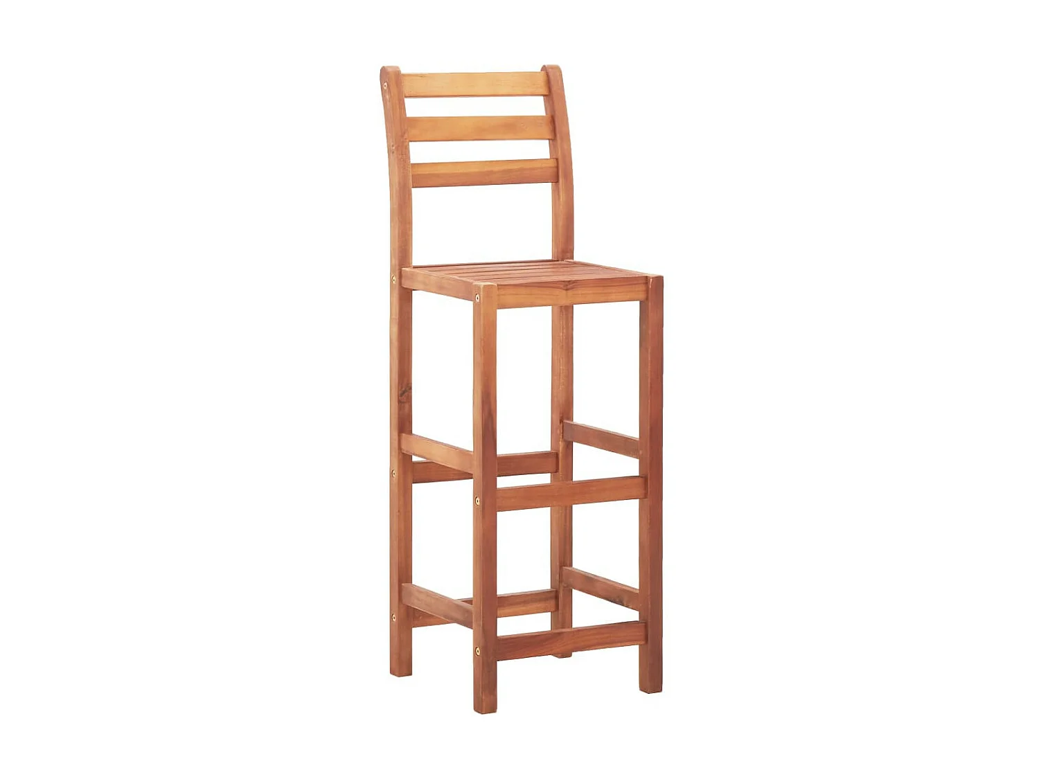 Chaises de bar 4 pcs Bois d'acacia solide