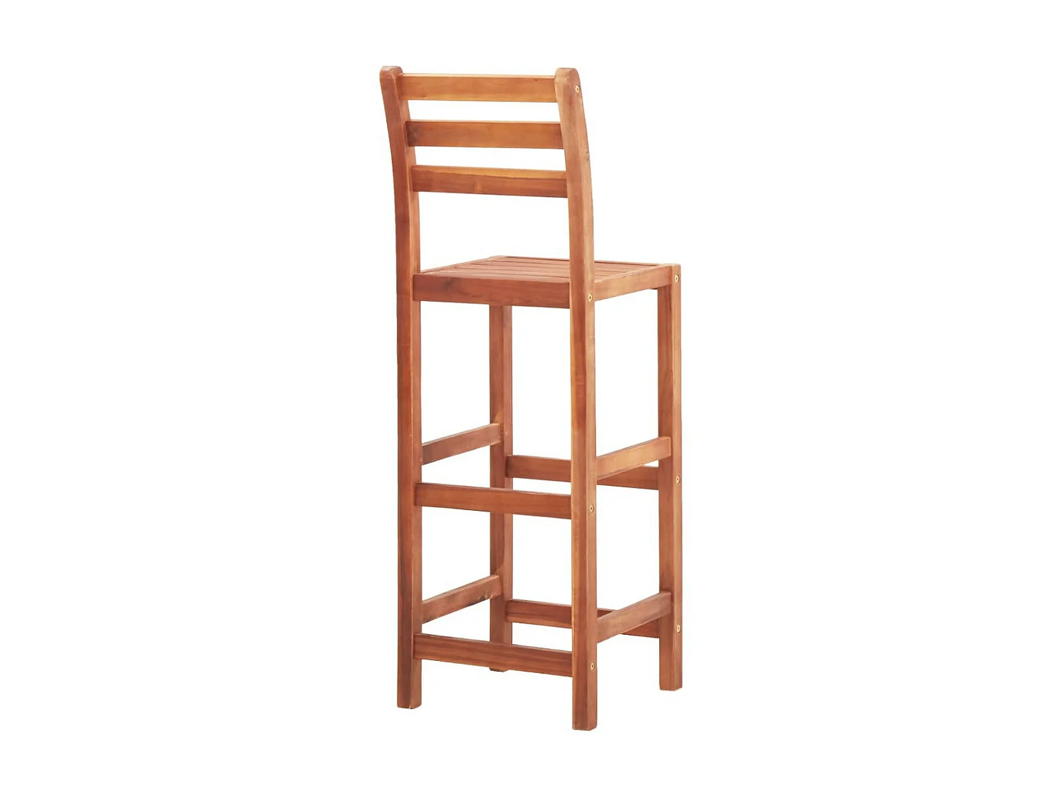 Chaises de bar 4 pcs Bois d'acacia solide