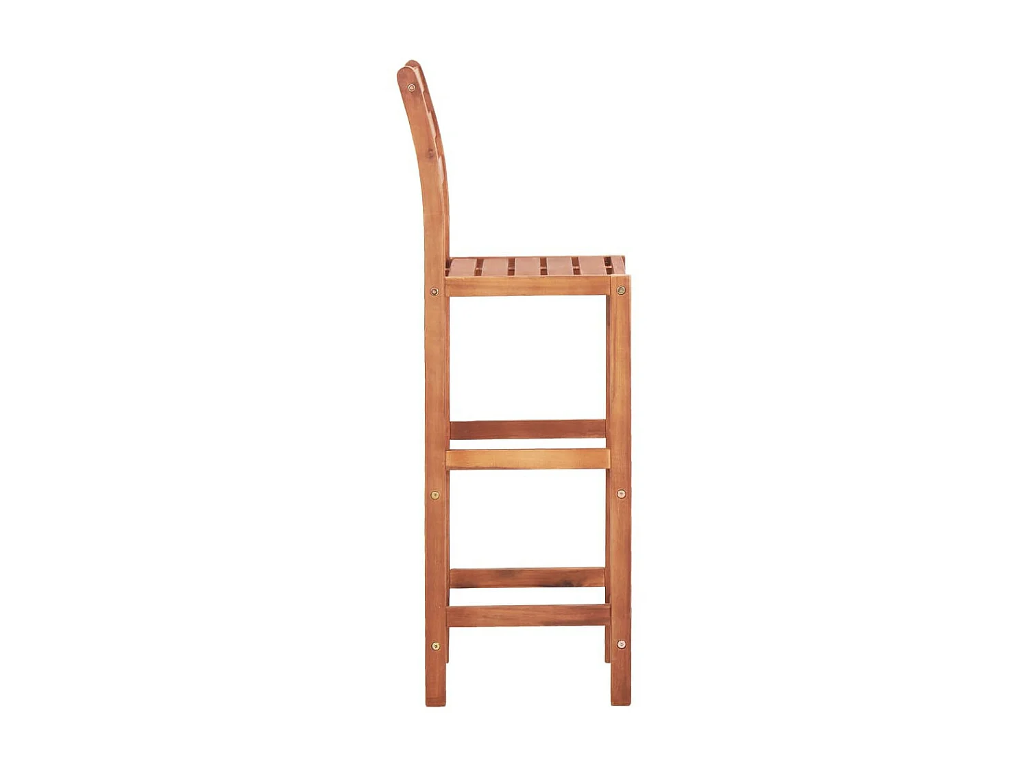 Chaises de bar 4 pcs Bois d'acacia solide