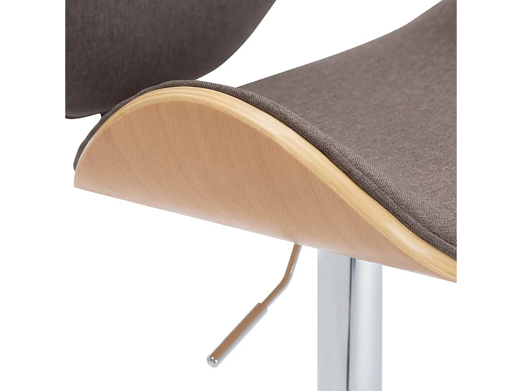 Chaise de bar Taupe Tissu 5