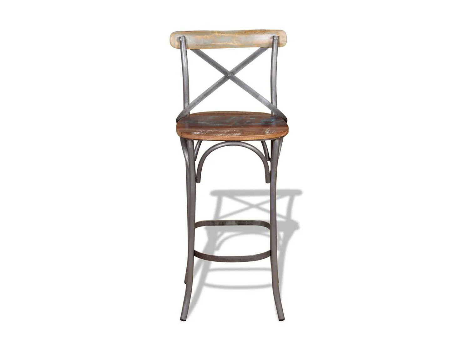 Tabouret de bar Bois de récupération massif