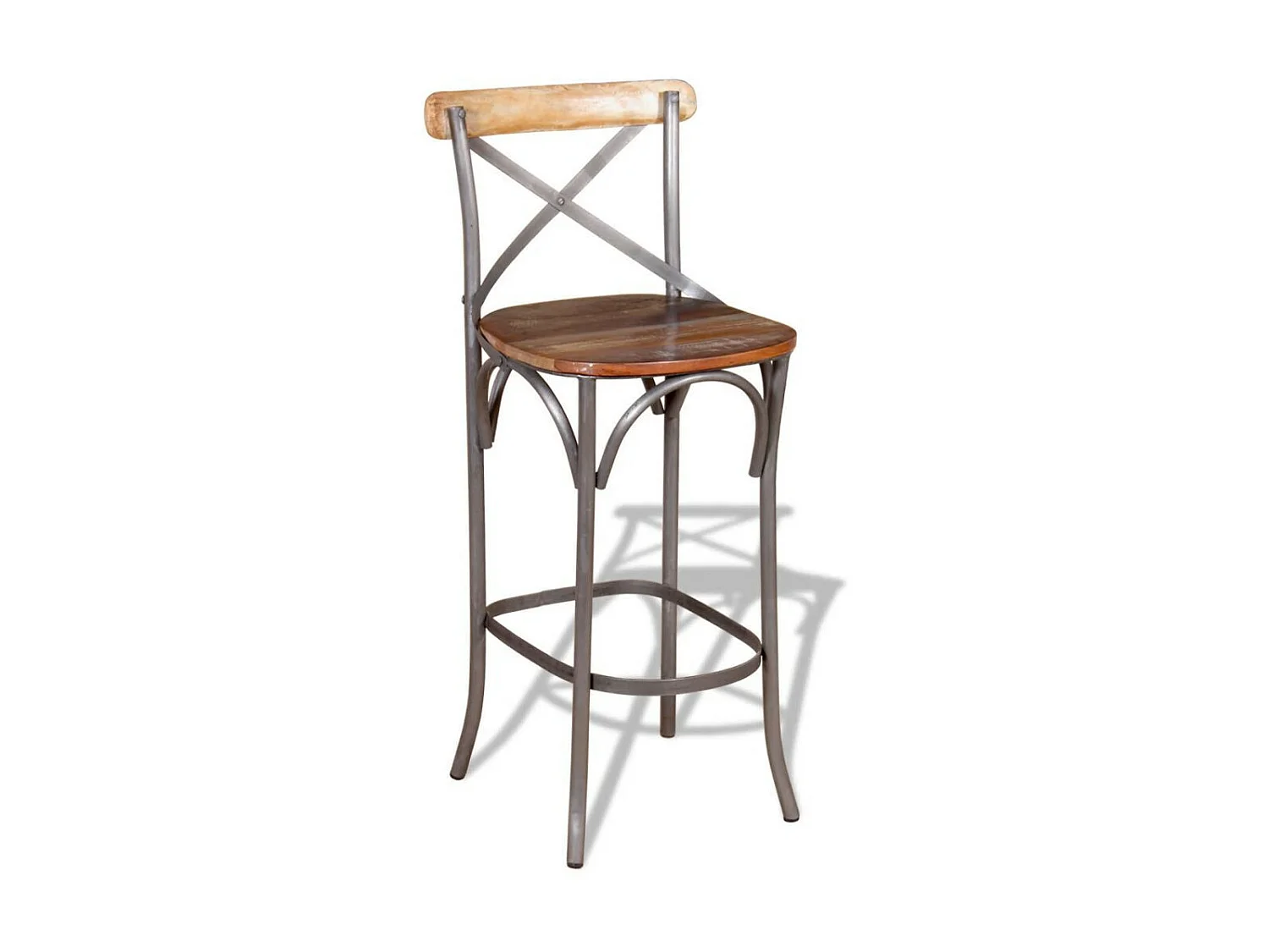 Tabouret de bar Bois de récupération massif
