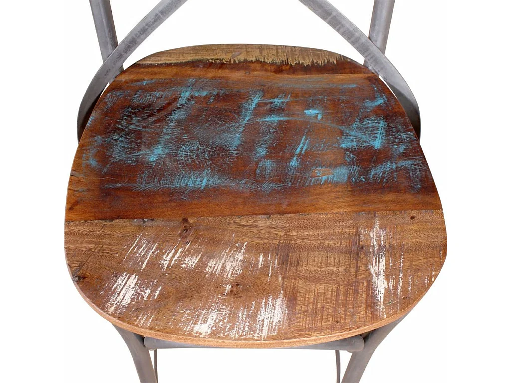 Tabouret de bar Bois de récupération massif