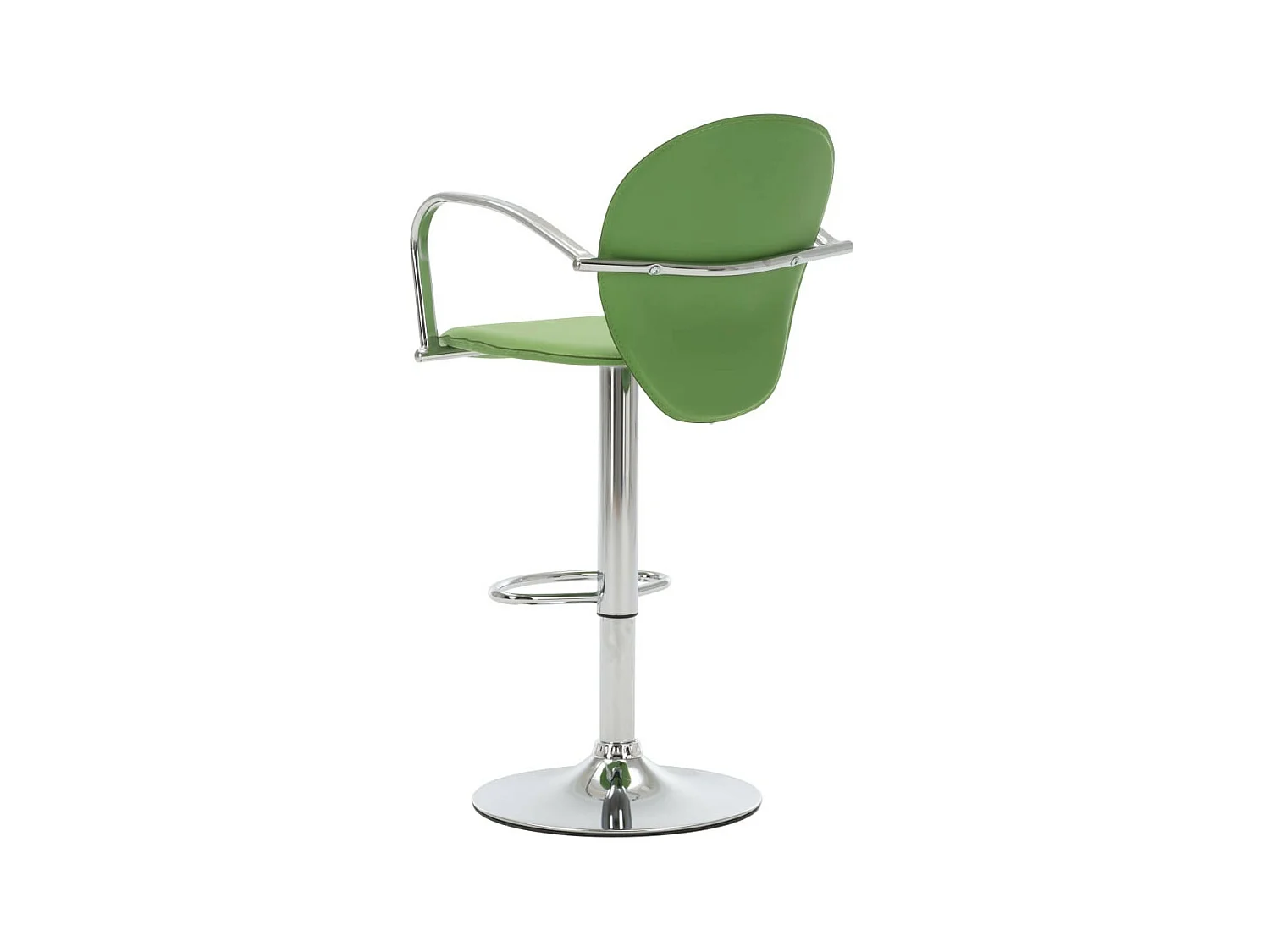 Tabourets de bar avec accoudoir 2 pcs Vert Similicuir