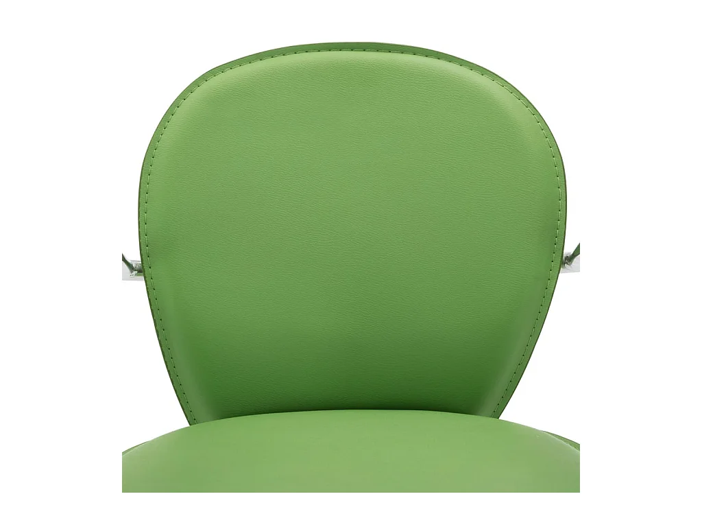 Tabourets de bar avec accoudoir 2 pcs Vert Similicuir