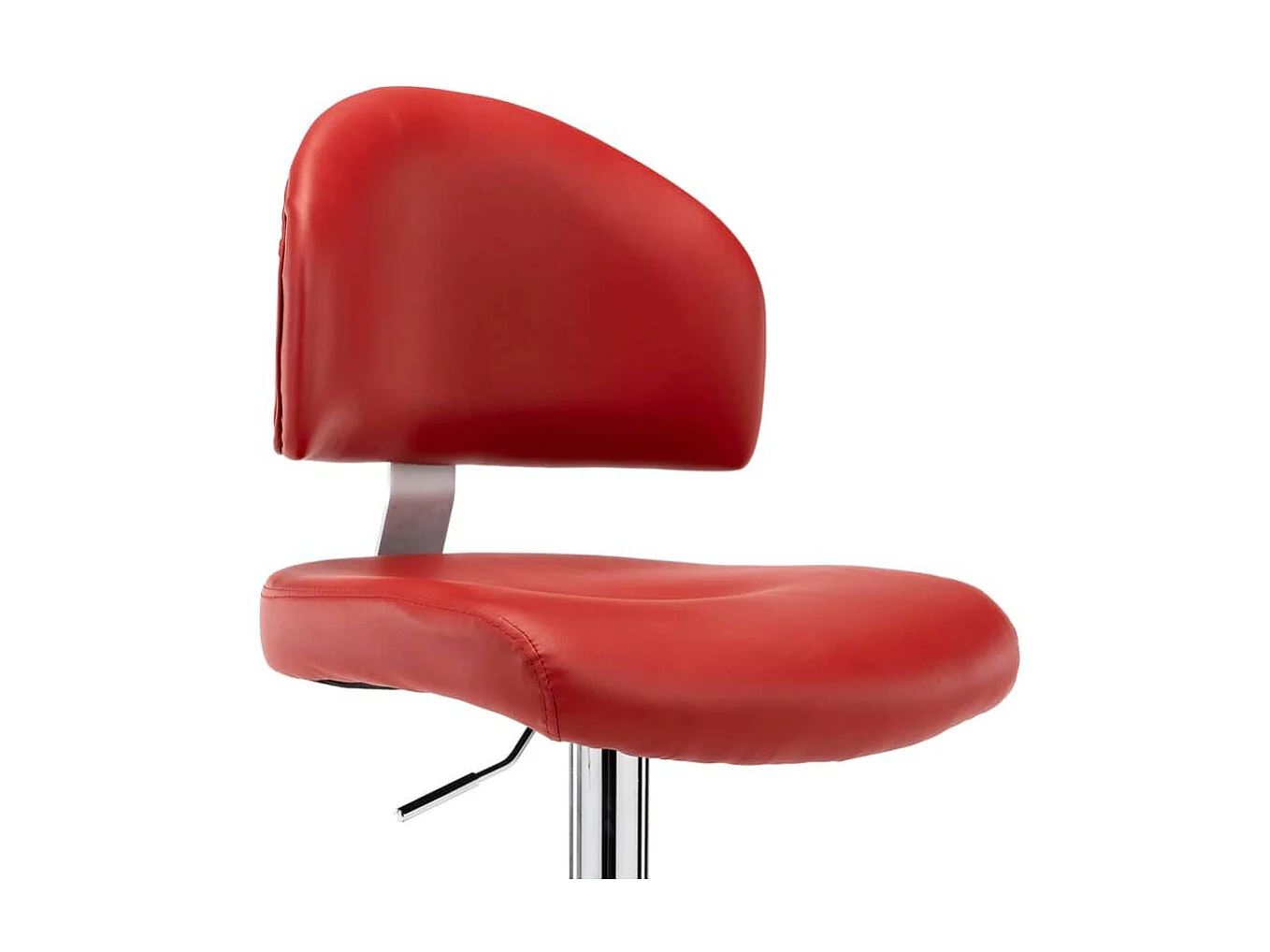 Tabourets de bar 2 pcs Rouge bordeaux Similicuir 5