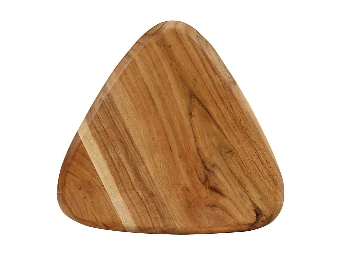 Tabouret de bar triangulaire acacia clair Iloi - Lot de 2