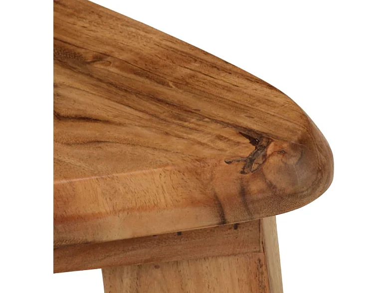 Tabouret de bar triangulaire acacia clair Iloi - Lot de 2