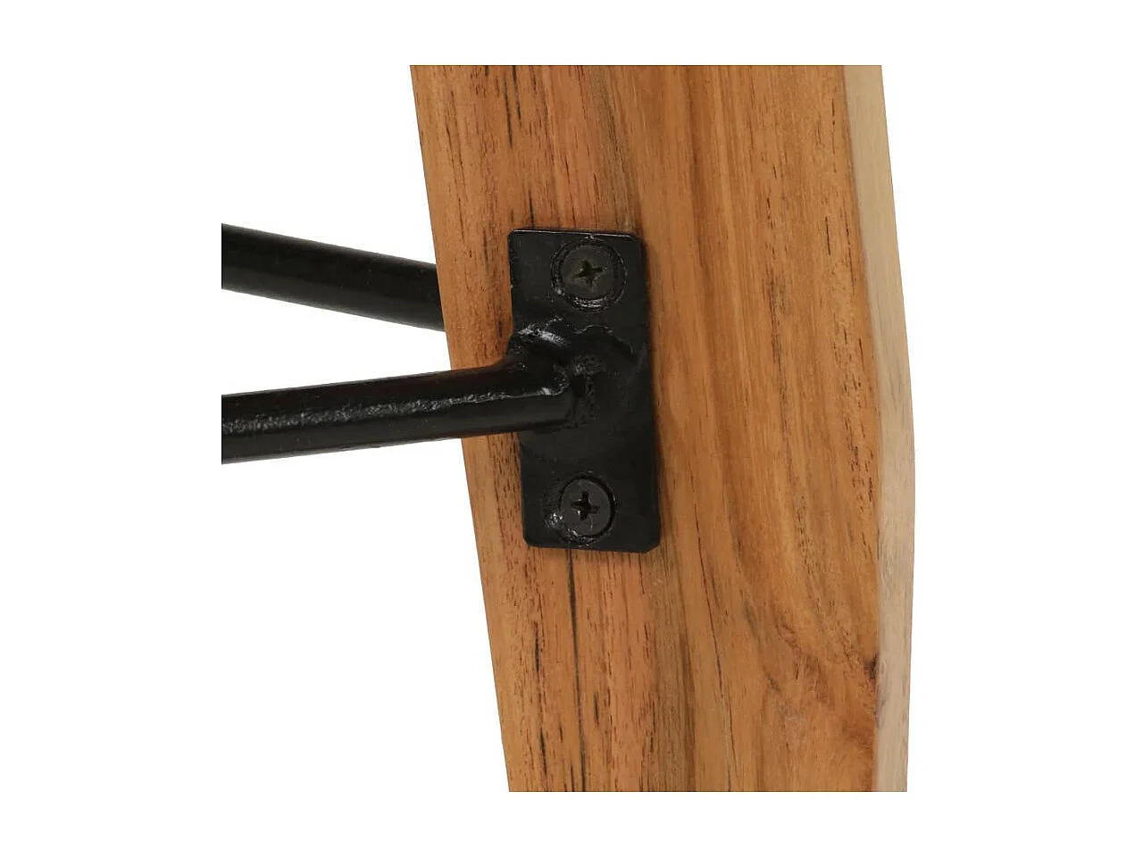 Tabouret de bar triangulaire acacia clair Iloi - Lot de 2