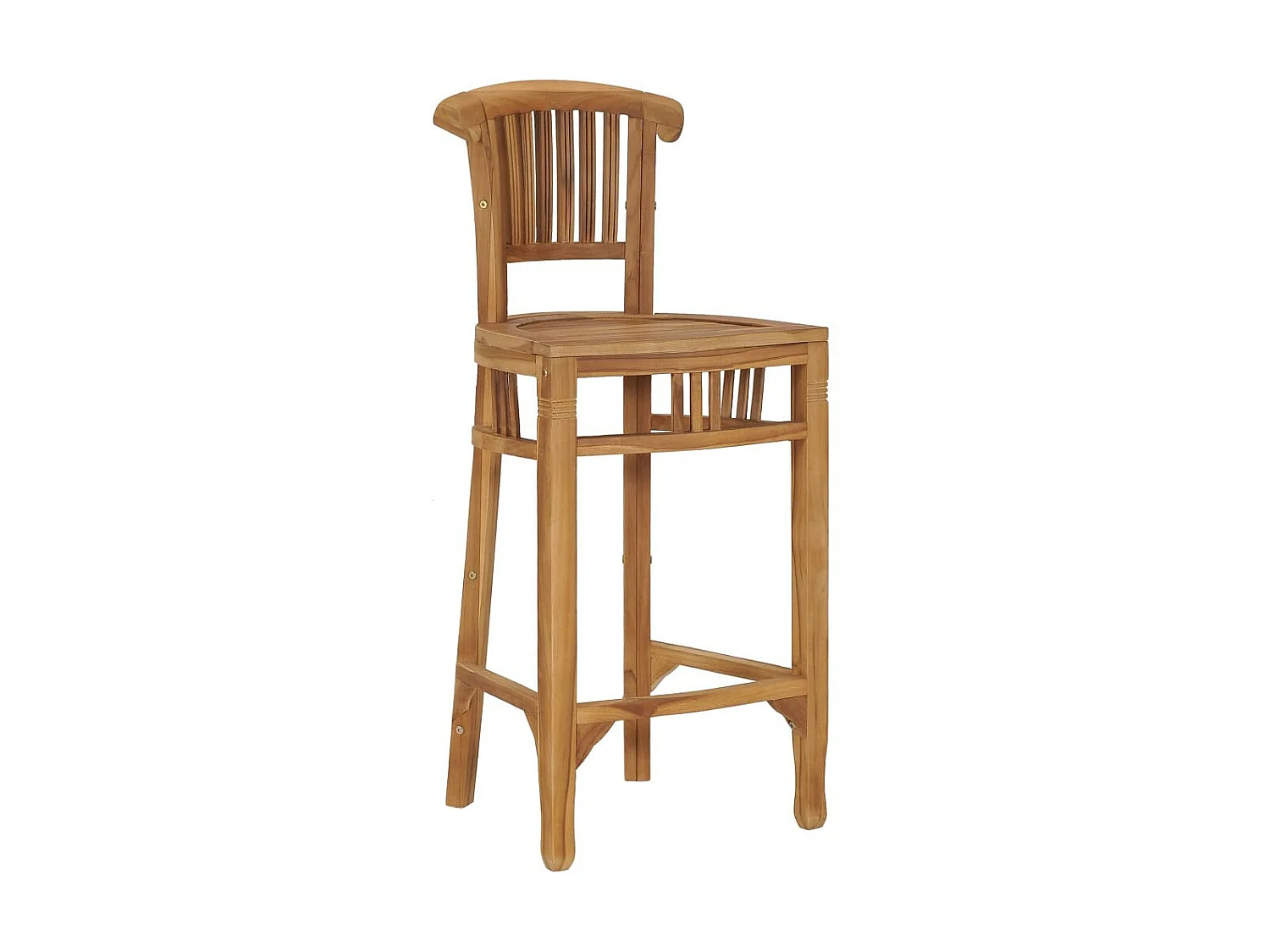 Chaise de bar Bois de teck solide