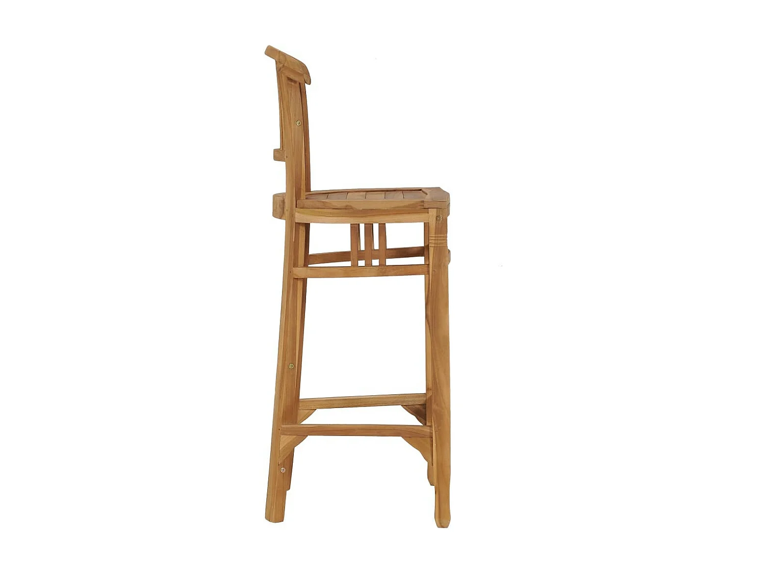 Chaise de bar Bois de teck solide