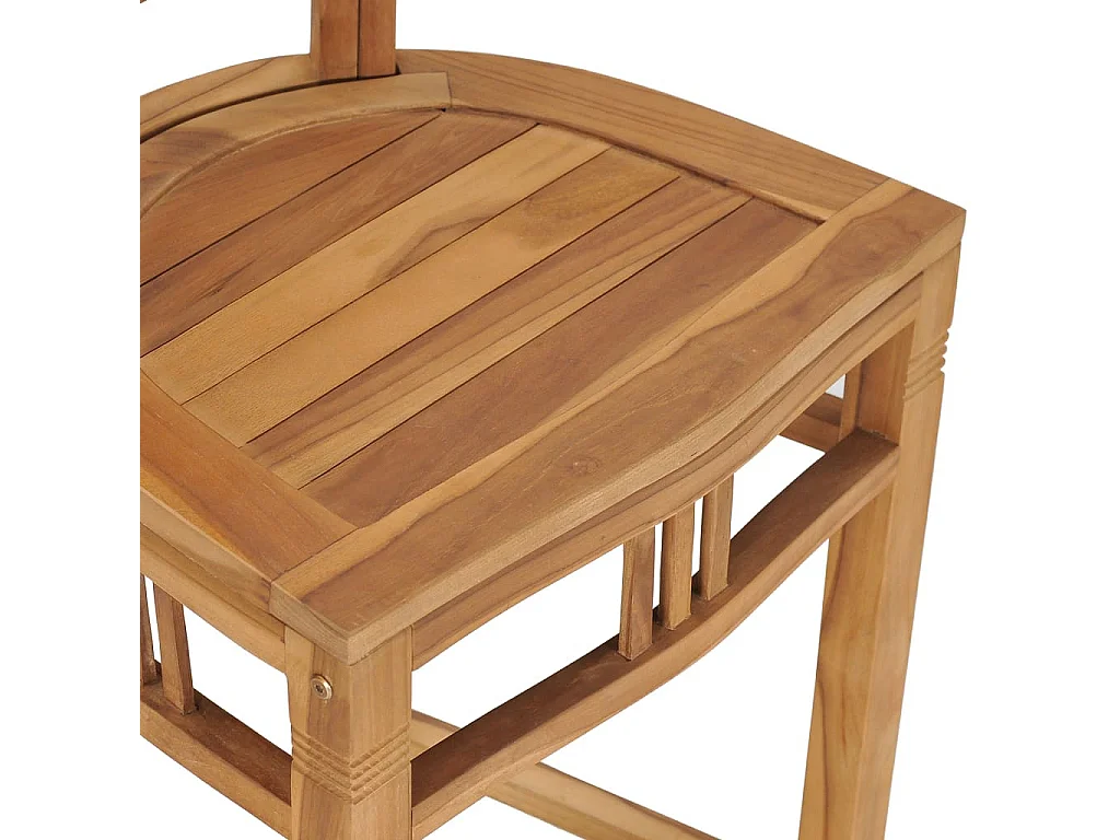 Chaise de bar Bois de teck solide