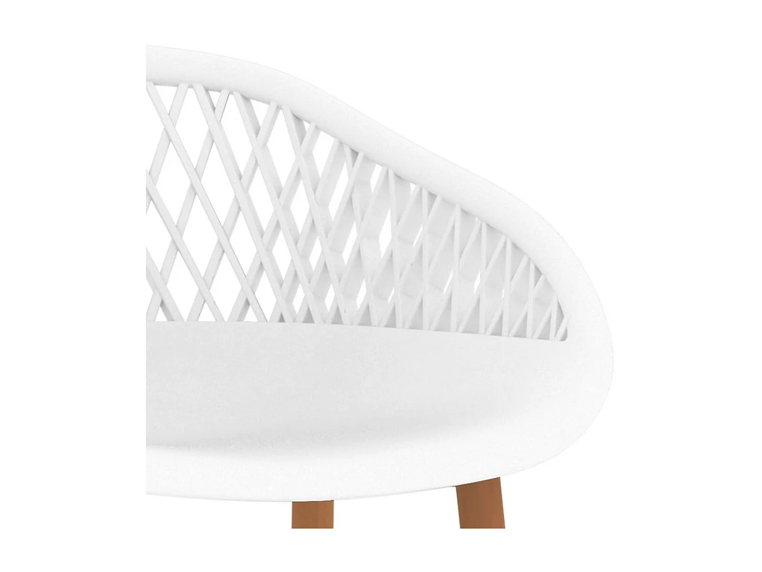 Chaises de bar 2 pcs Blanc