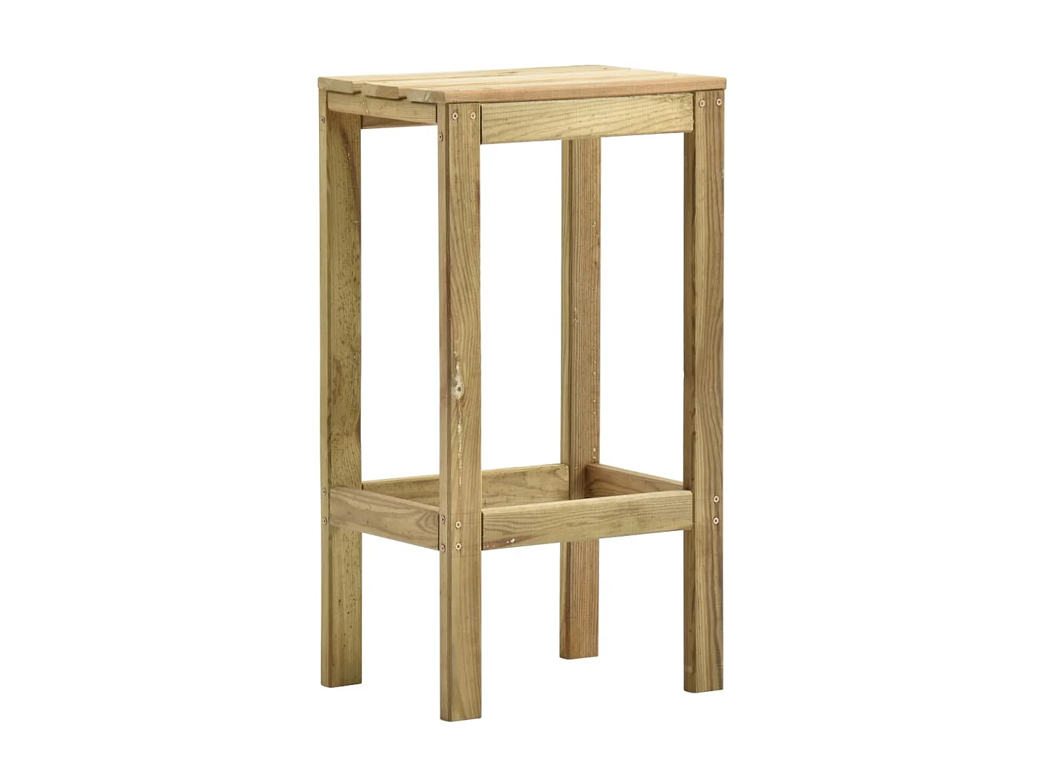 Tabourets de bar 2 pcs Bois de pin imprégné