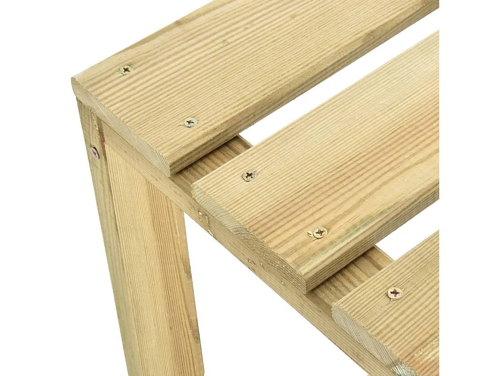 Tabourets de bar 2 pcs Bois de pin imprégné