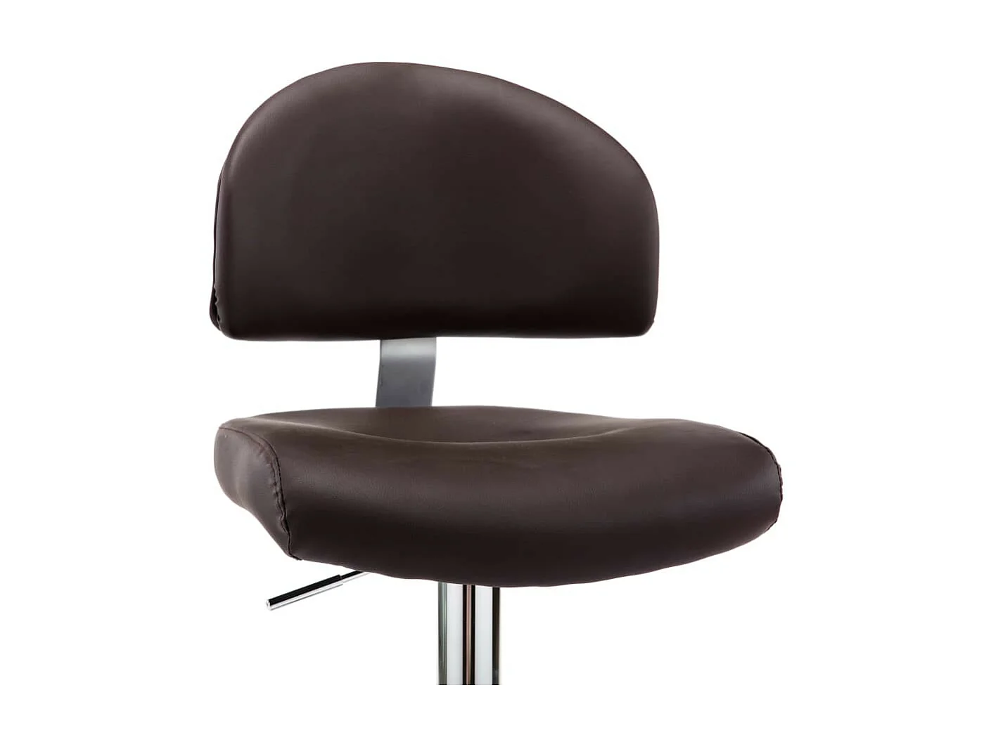 Tabourets de bar 2 pcs Marron Similicuir 3