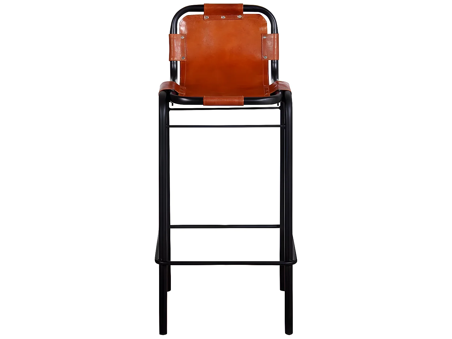 Barkrukken 2 st echt leer