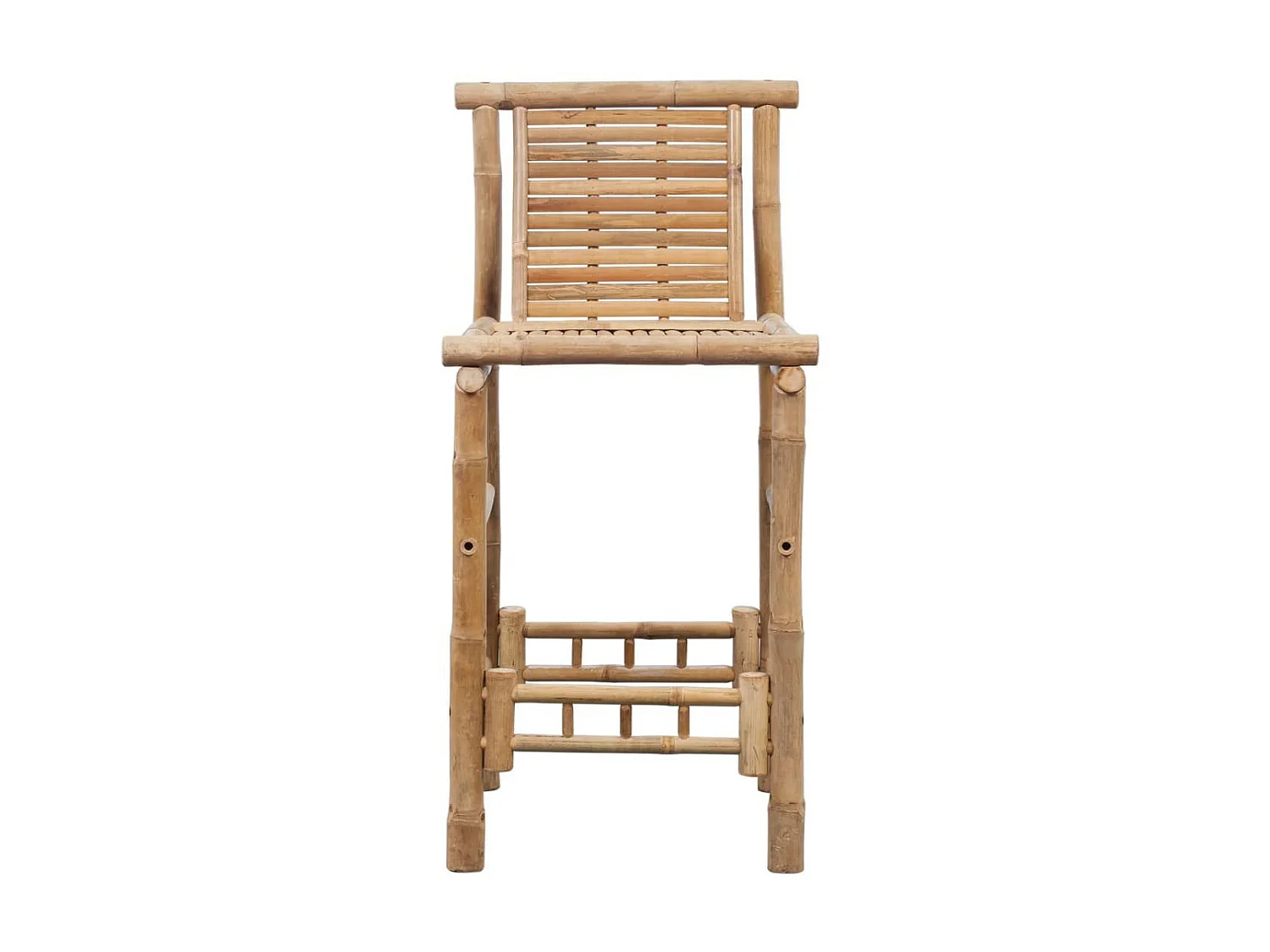 Tabourets de bar 2 pcs Bambou