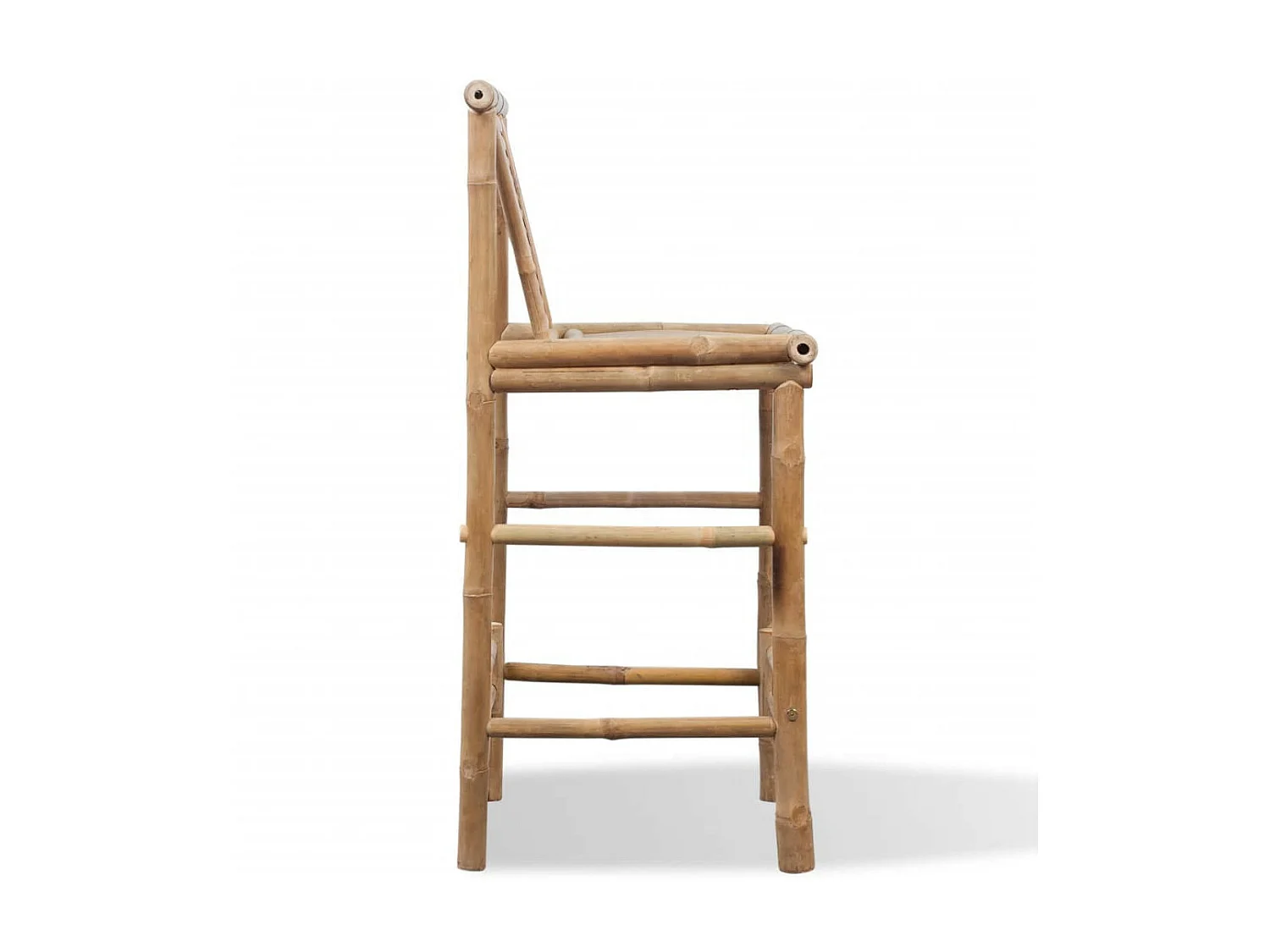 Tabourets de bar 2 pcs Bambou