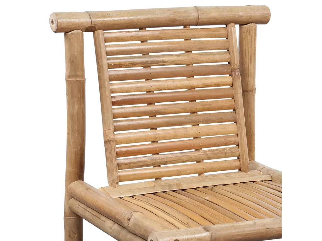 Tabourets de bar 2 pcs Bambou