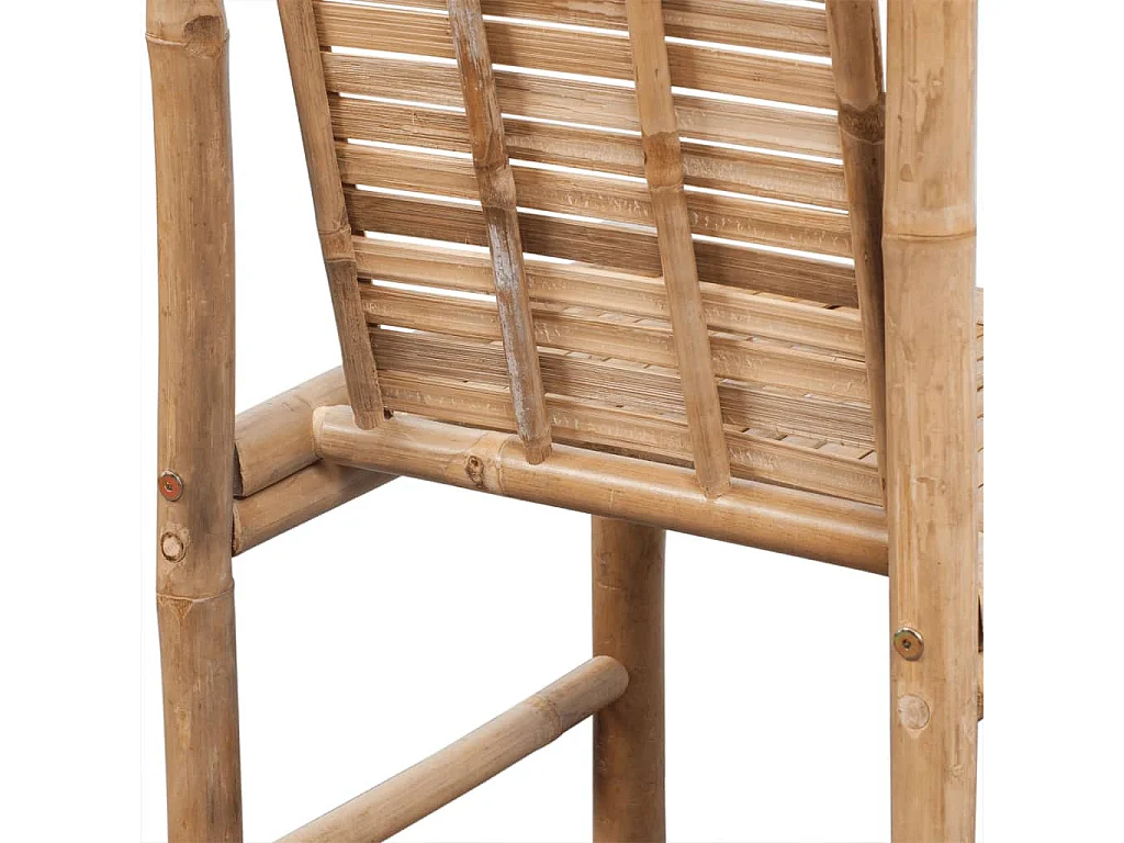 Tabourets de bar 2 pcs Bambou