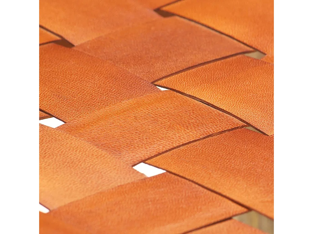 Tabourets de bar 2 pcs Marron Cuir véritable 75cm