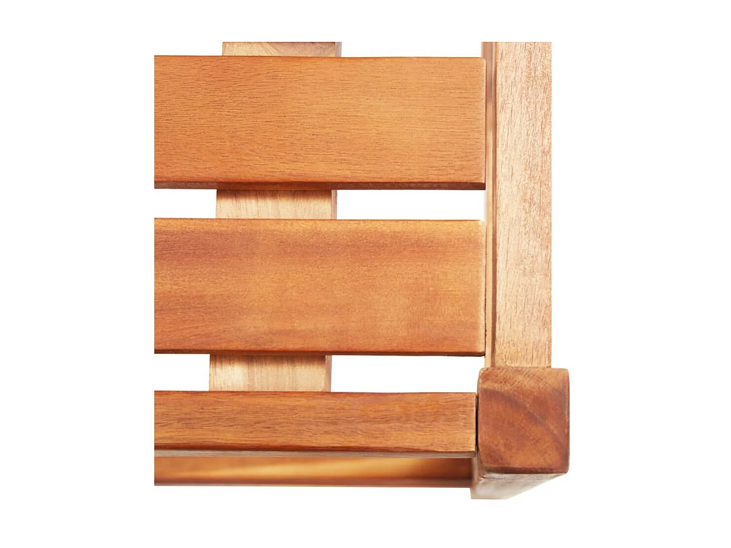 Chaises de bar bois d'acacia naturel Koret - Lot de 2