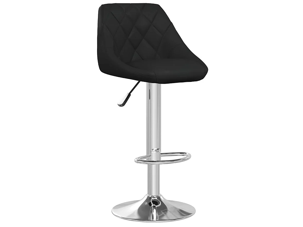 Tabourets de bar 2 pcs Noir Similicuir 16