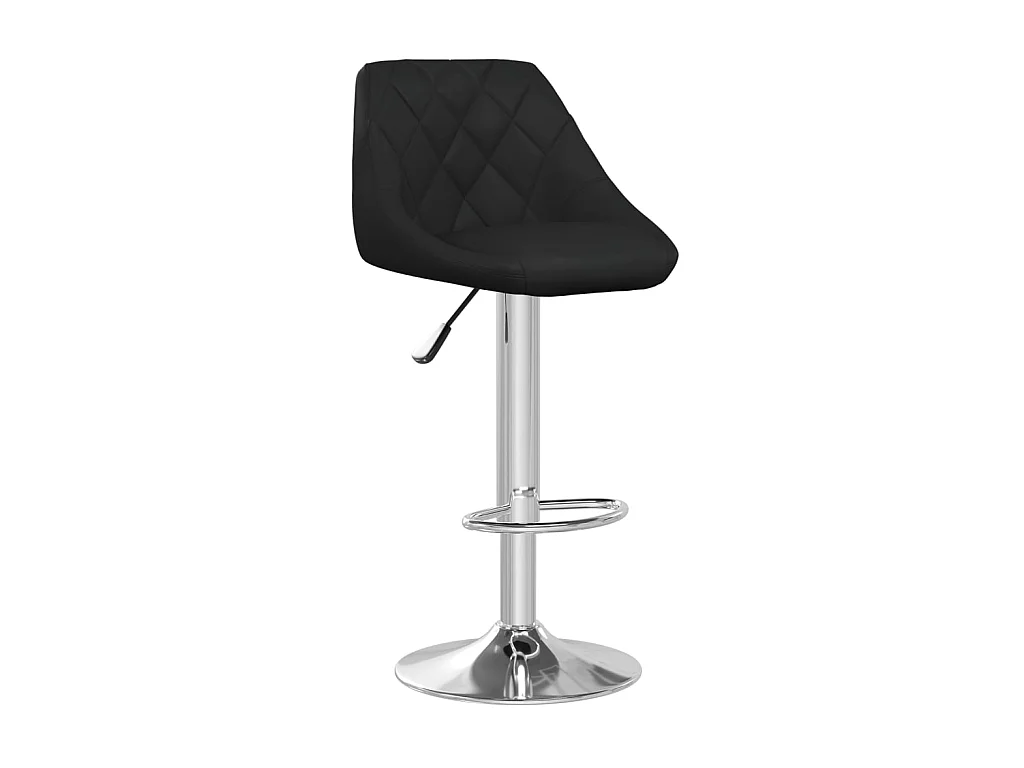 Tabourets de bar 2 pcs Noir Similicuir 16