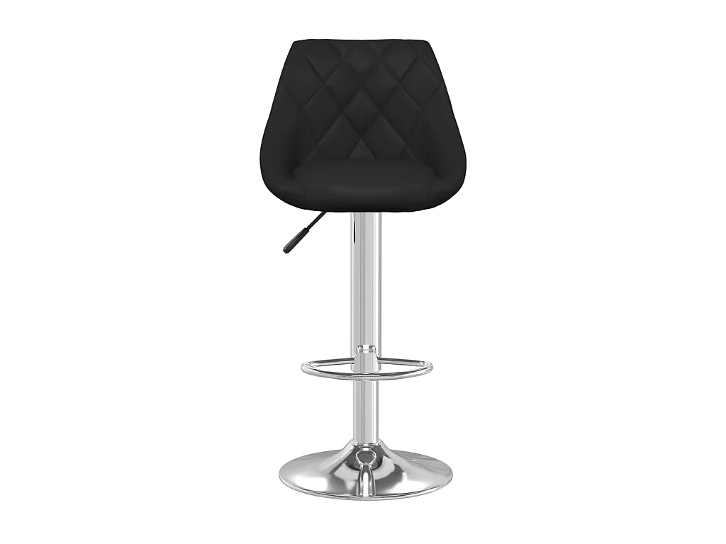 Tabourets de bar 2 pcs Noir Similicuir 16