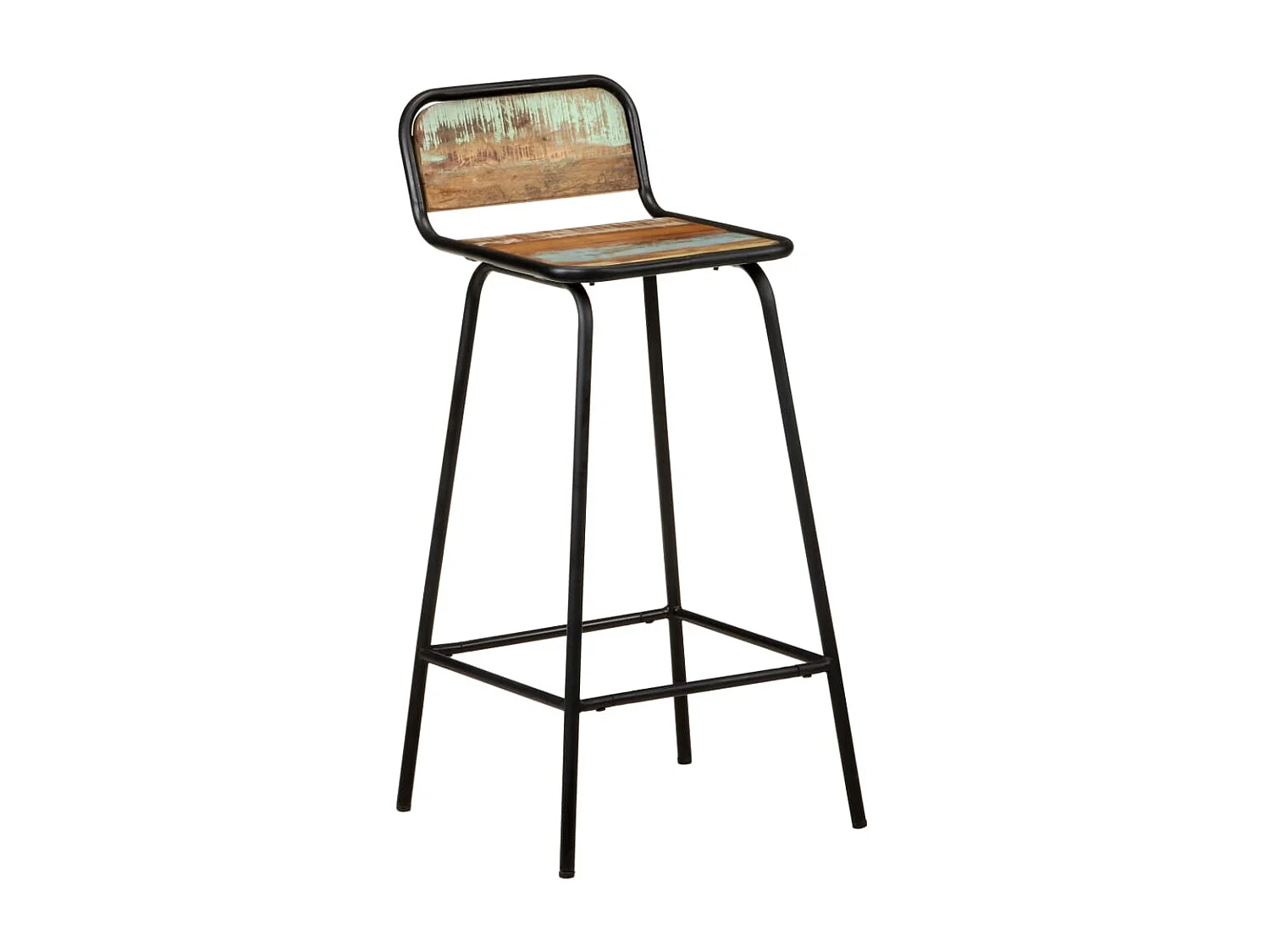 Chaises de bar 4 pcs Bois de récupération solide