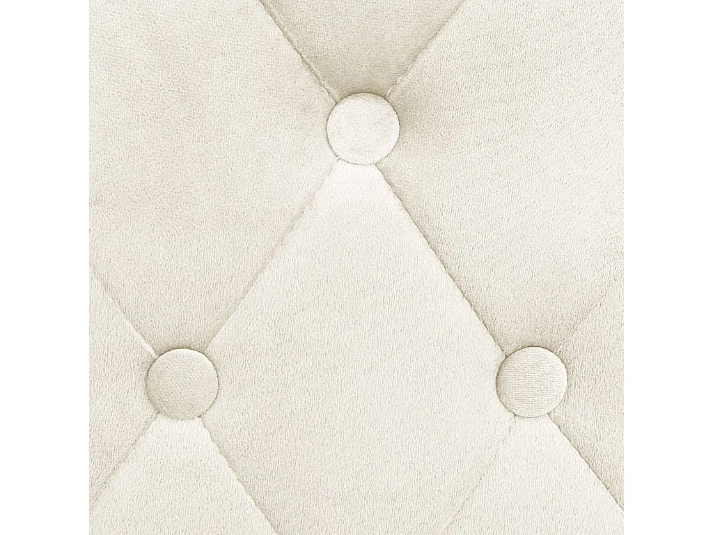 Chaises de bar 2 pcs Crème Velours