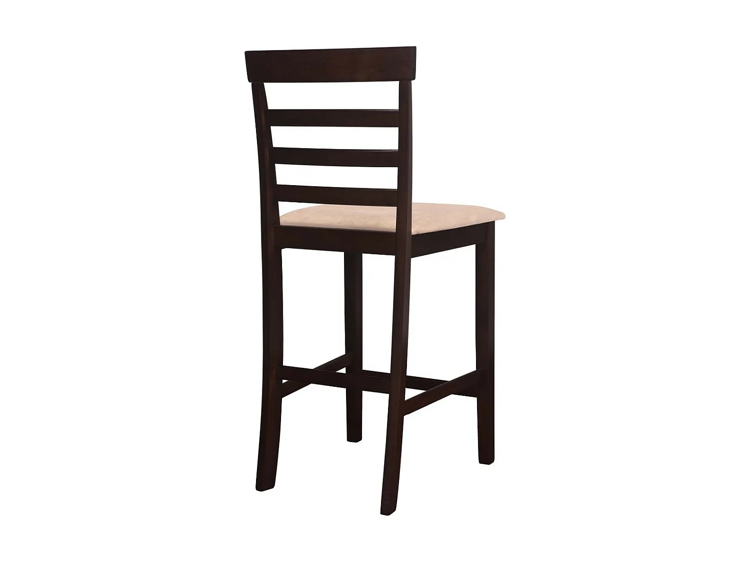 Chaises de bar 2 pcs Marron Tissu 2