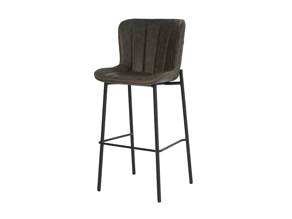 Kilar industriële kunstleren barstoel-Kleur Grijs