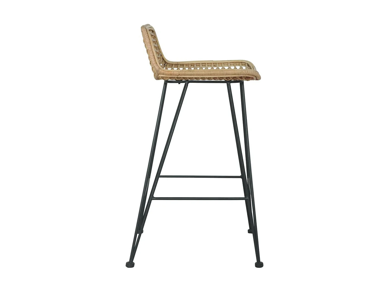 Chaises de bar 2 pcs Rotin Naturel