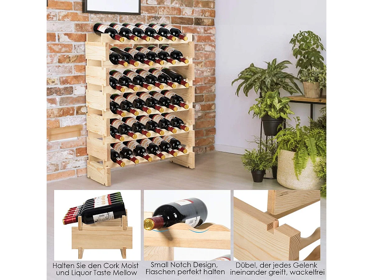 Weinregal Weinständer 36 Flaschen