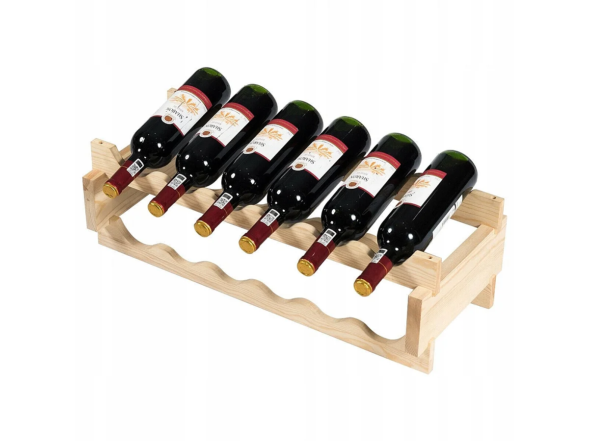 ÉTAGÈRE À VIN EN BOIS POUR 36 BOUTEILLES 28 x 63 x 85