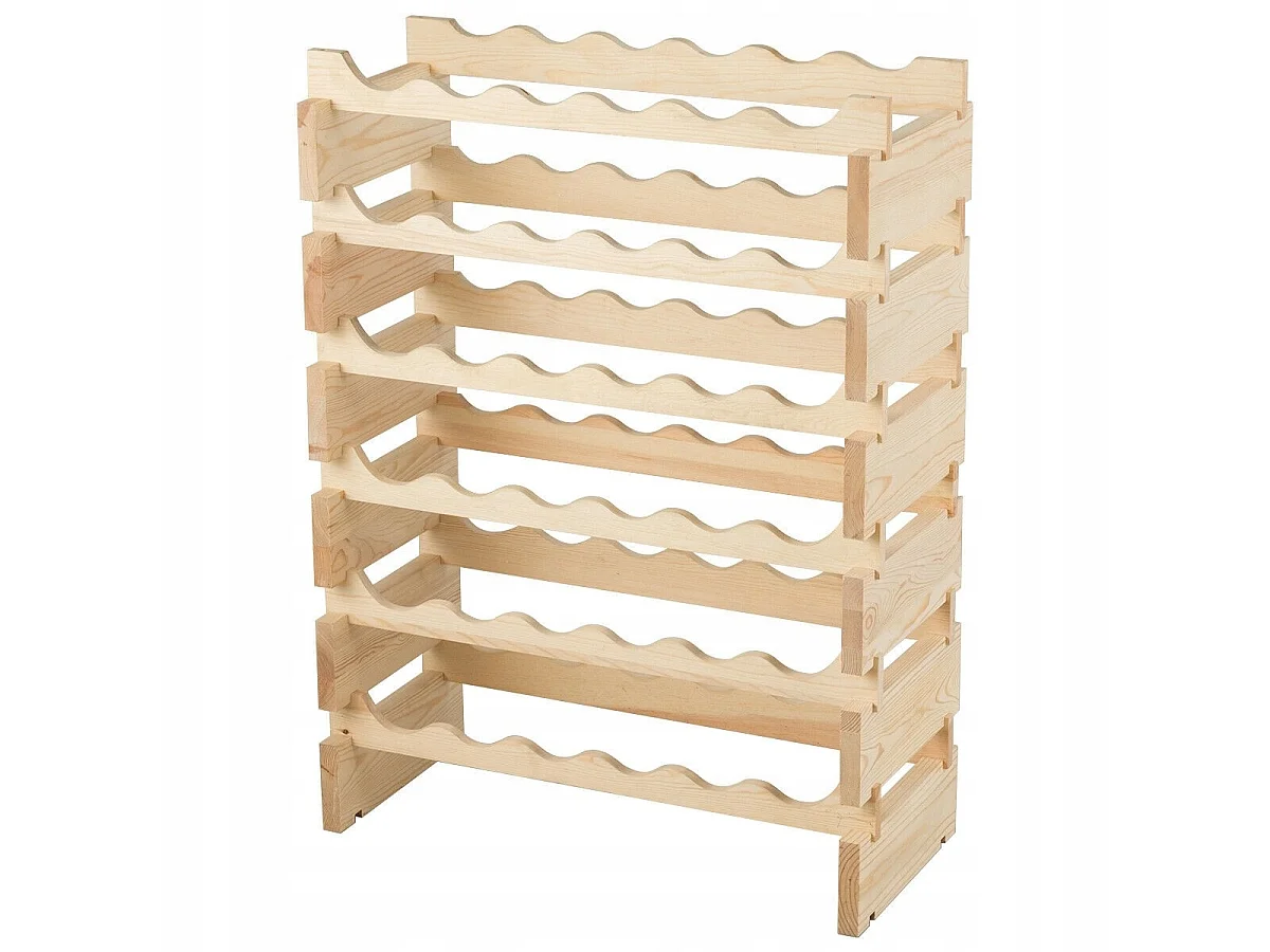 ÉTAGÈRE À VIN EN BOIS POUR 36 BOUTEILLES 28 x 63 x 85