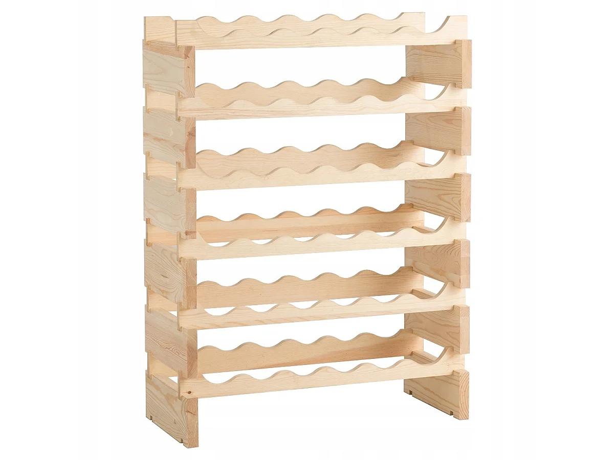 ÉTAGÈRE À VIN EN BOIS POUR 36 BOUTEILLES 28 x 63 x 85