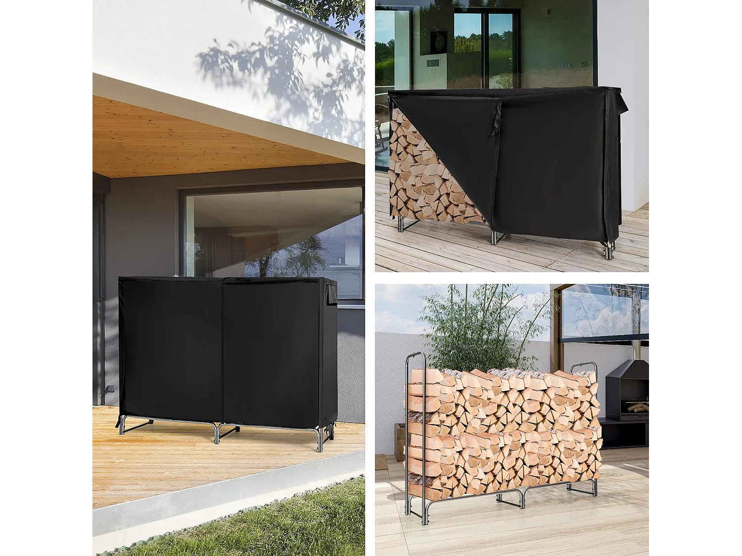 Kaminholzregal Aussen Metall